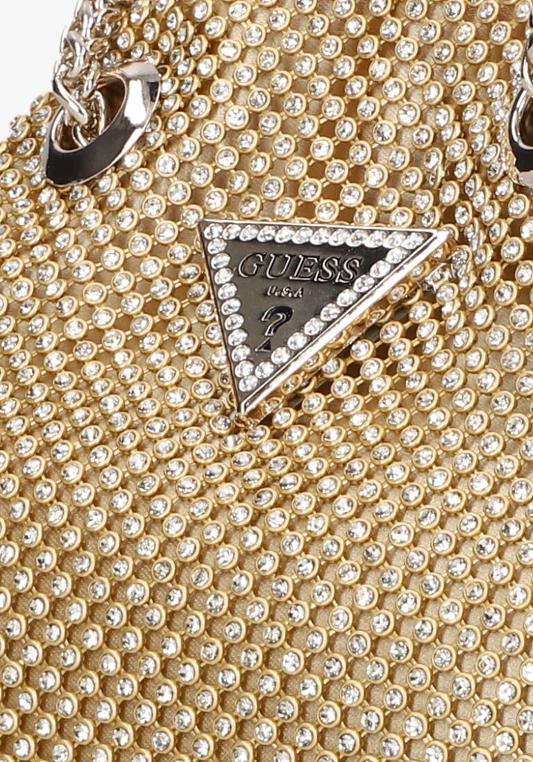 GUESS gouden guess schoudertas lua pouch