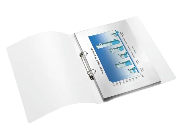 Ringordner Leitz WOW PP 2RR/25mm isblå - (10 stk.)