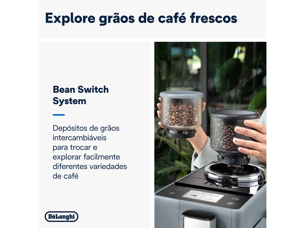 MÁQUINA DE CAFÉ AUTOMÁTICA DELONGHI RIVELIA LATTE CREMA EXAM440.55.G