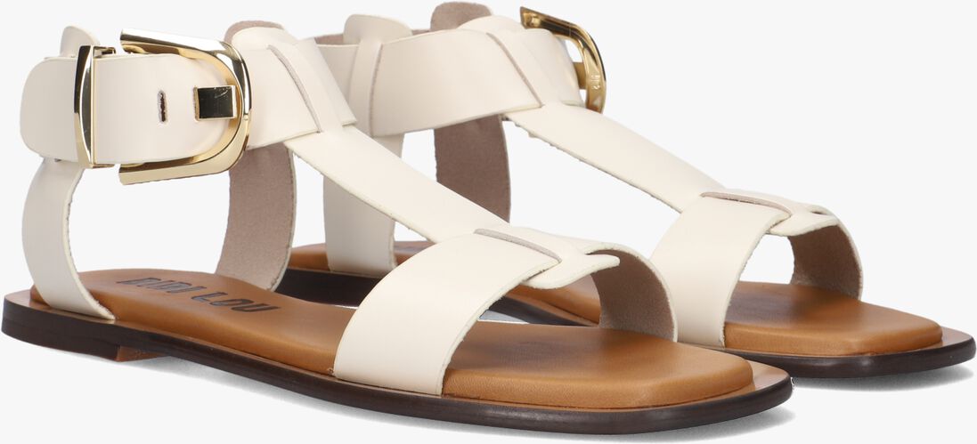 witte bibi lou platte sandalen 901z10aa