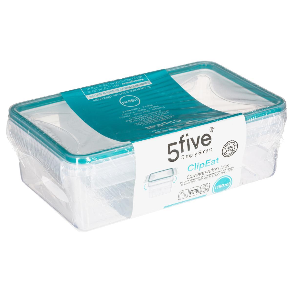 BOITE RECTANGLE A CLIPS 1190ML