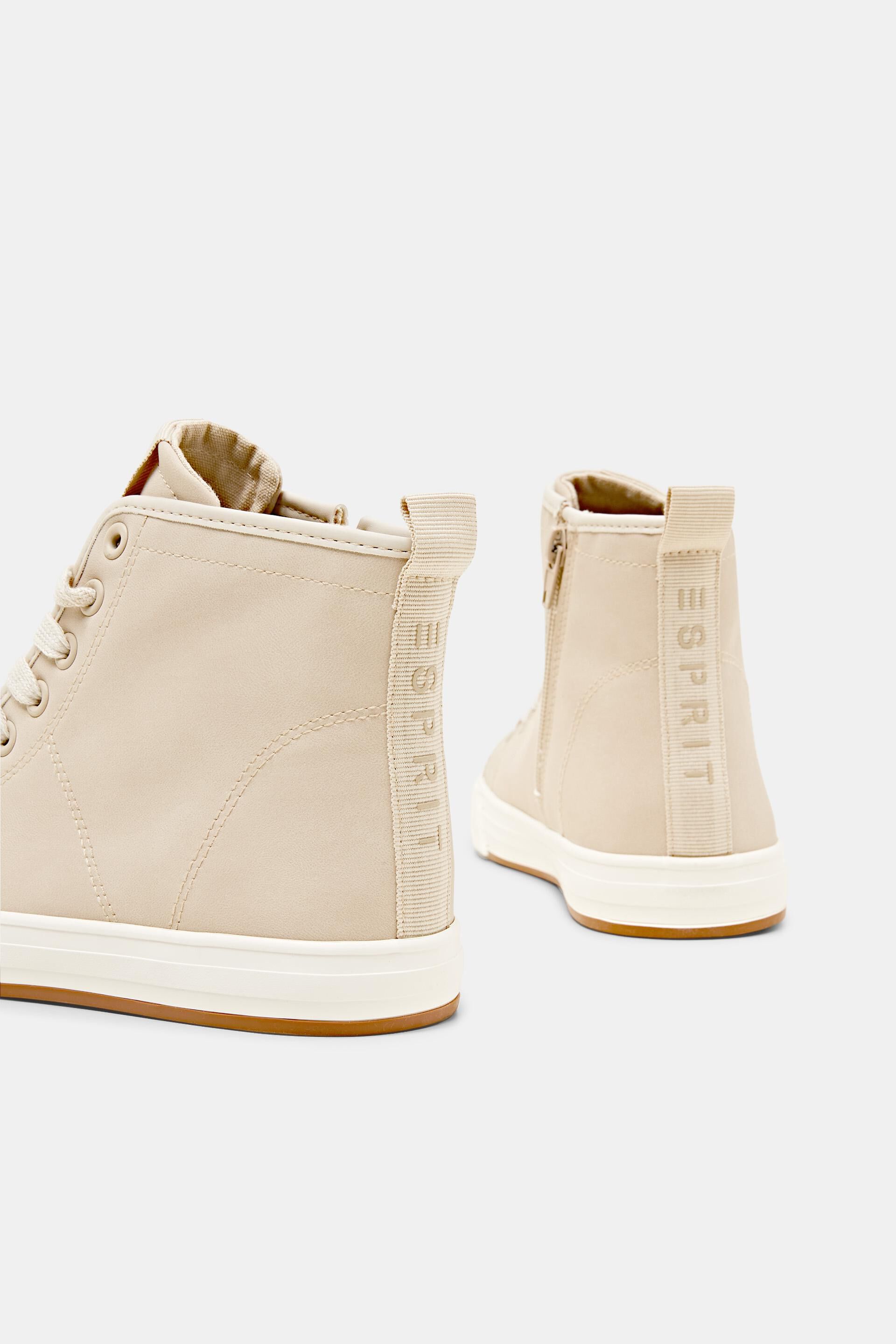 Sneakers montantes en similicuir