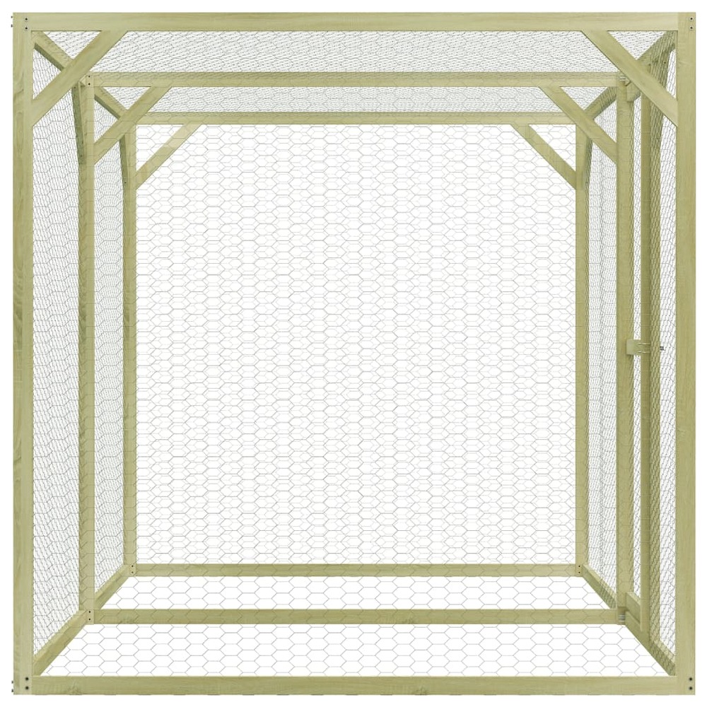 Poulailler 1,5 x 3 x 1,5 m pinède imprégnée
