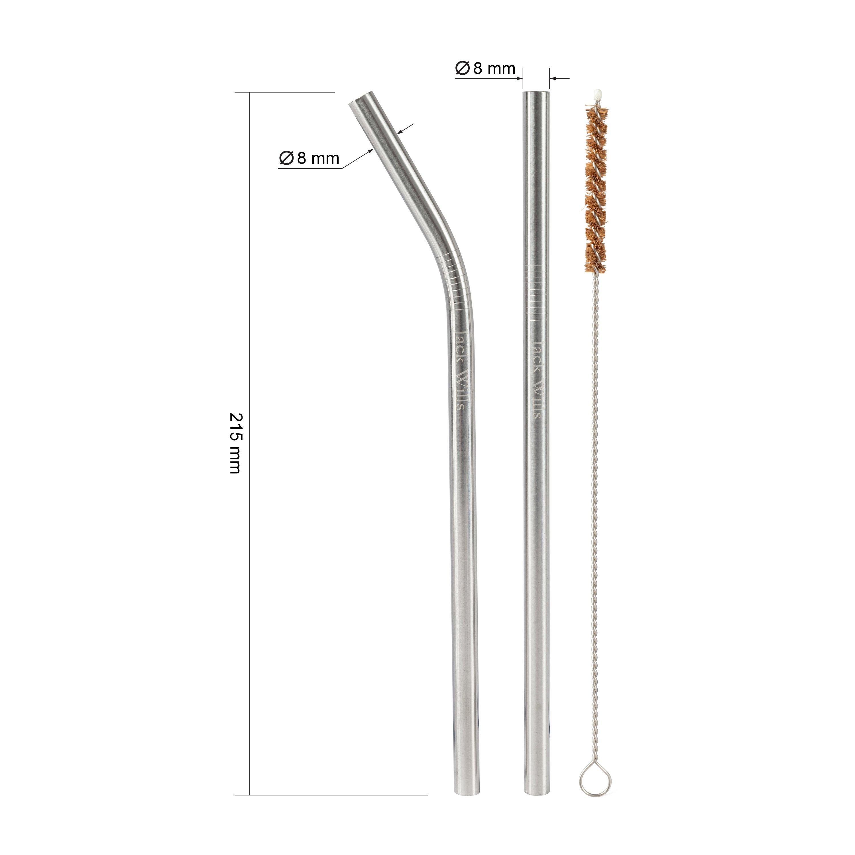 Jack Wills Reusable Stainless Steel Straws