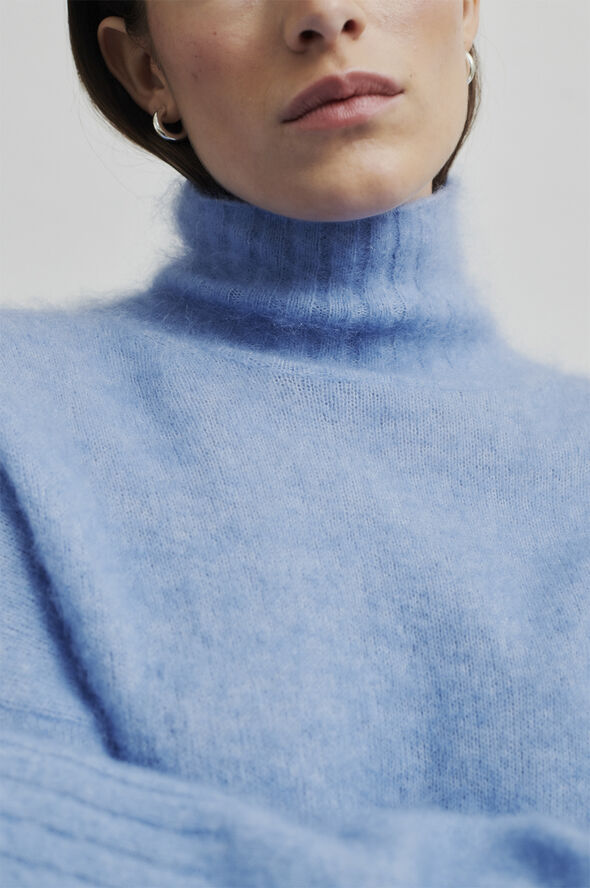 Second Female Ina Knit T-Neck Vista blue