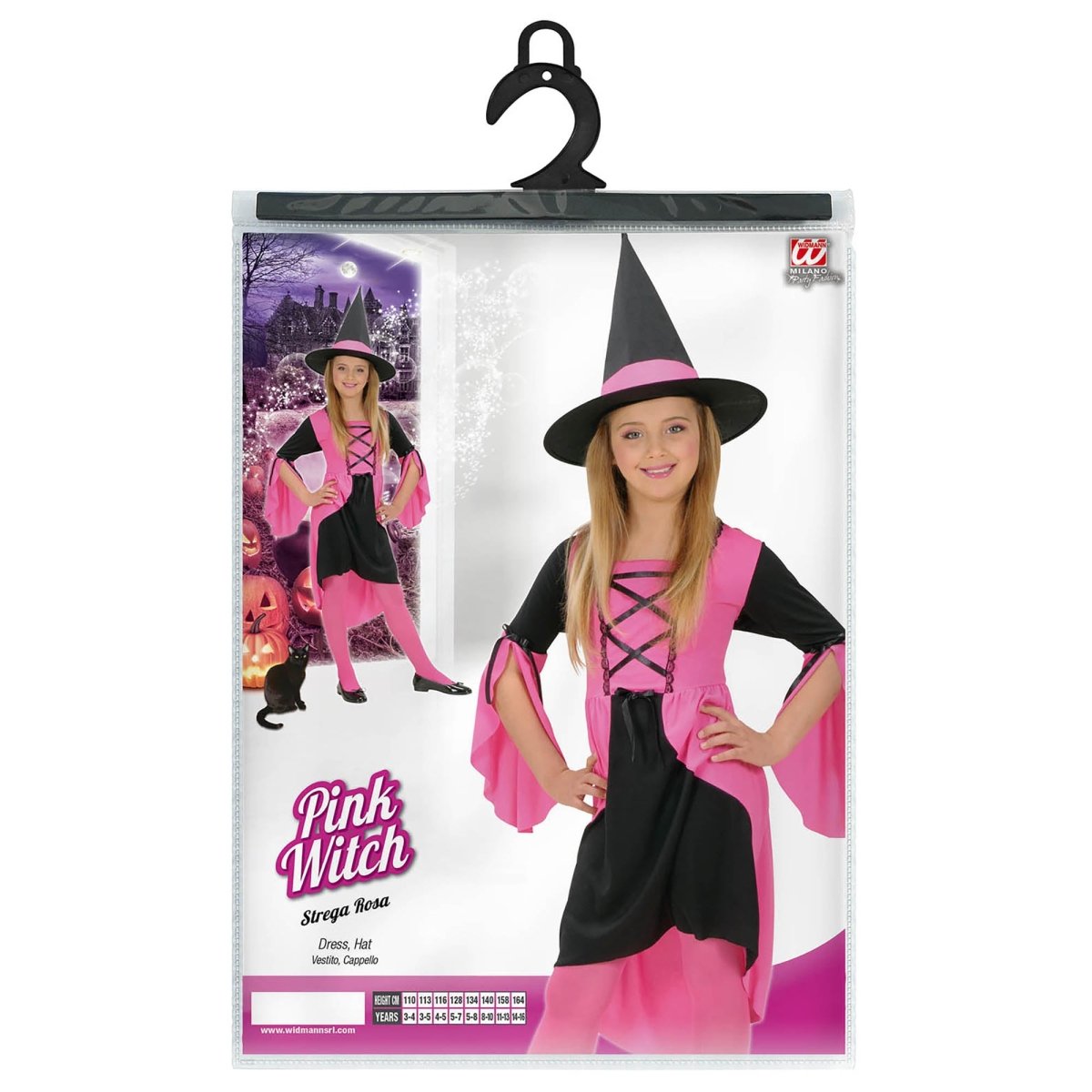 Halloween Jurk Roze Heks