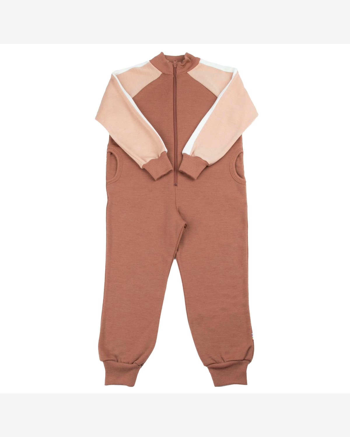 Ulldress i glatt ullfleece – Jumpsuit m/ Glidelås