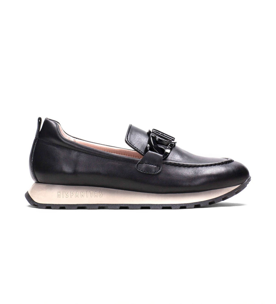 Mocassins de couro Hispanitas Preto Loira