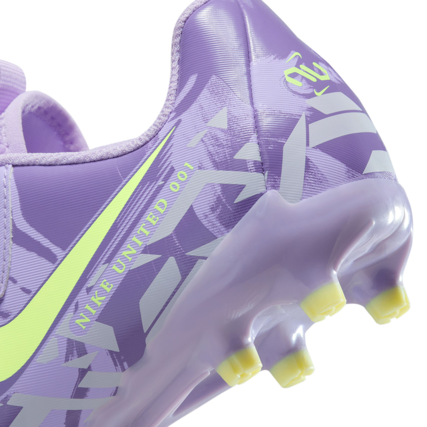 Nike Phantom GX II Academy Gras / Kunstgras Voetbalschoenen (MG) Kids Lichtpaars Lichtgeel