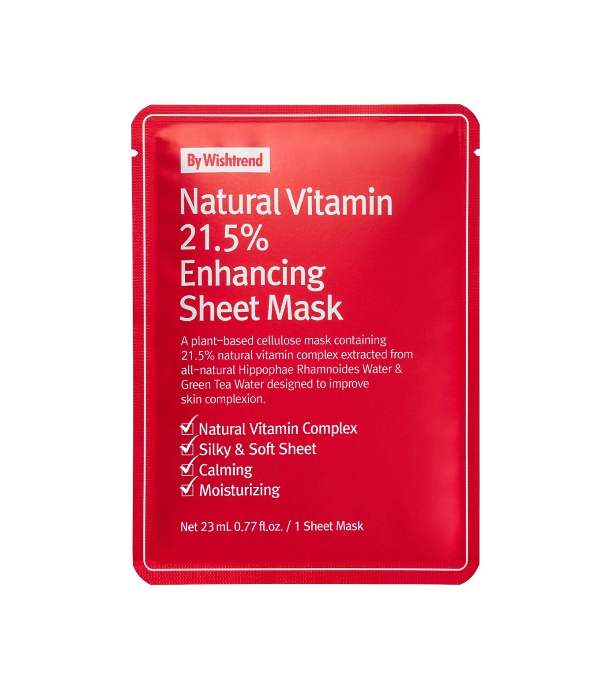 By Wishtrend - Máscara Facial Natural Vitamin 21.5% Enhancing Sheet