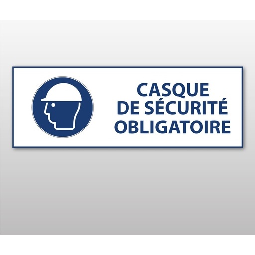 Panneau EPI obligatoire - Casque de sécurité obligatoire - M014