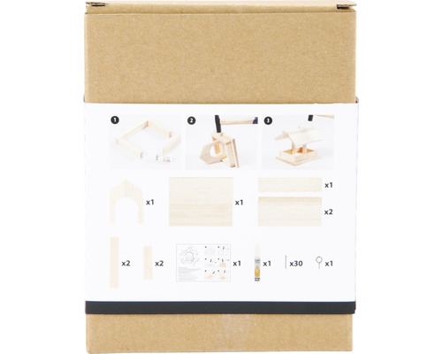 DIY vogelvoederset van hout