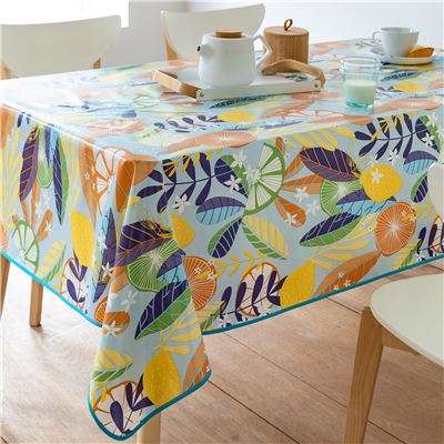 Toile cirée motif exotique