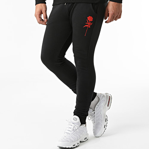 Ensemble De Survêtement Roses Noir Rouge