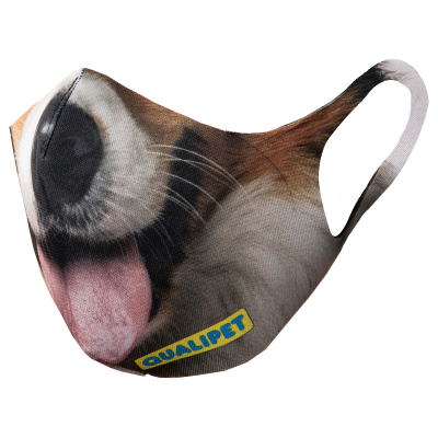 QUALIPET Hygienemaske Dog mit Hundemotiv