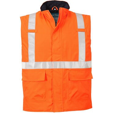 Portwest S776 Bodywarmer Hi-Vis Bizflame antistatique et FR