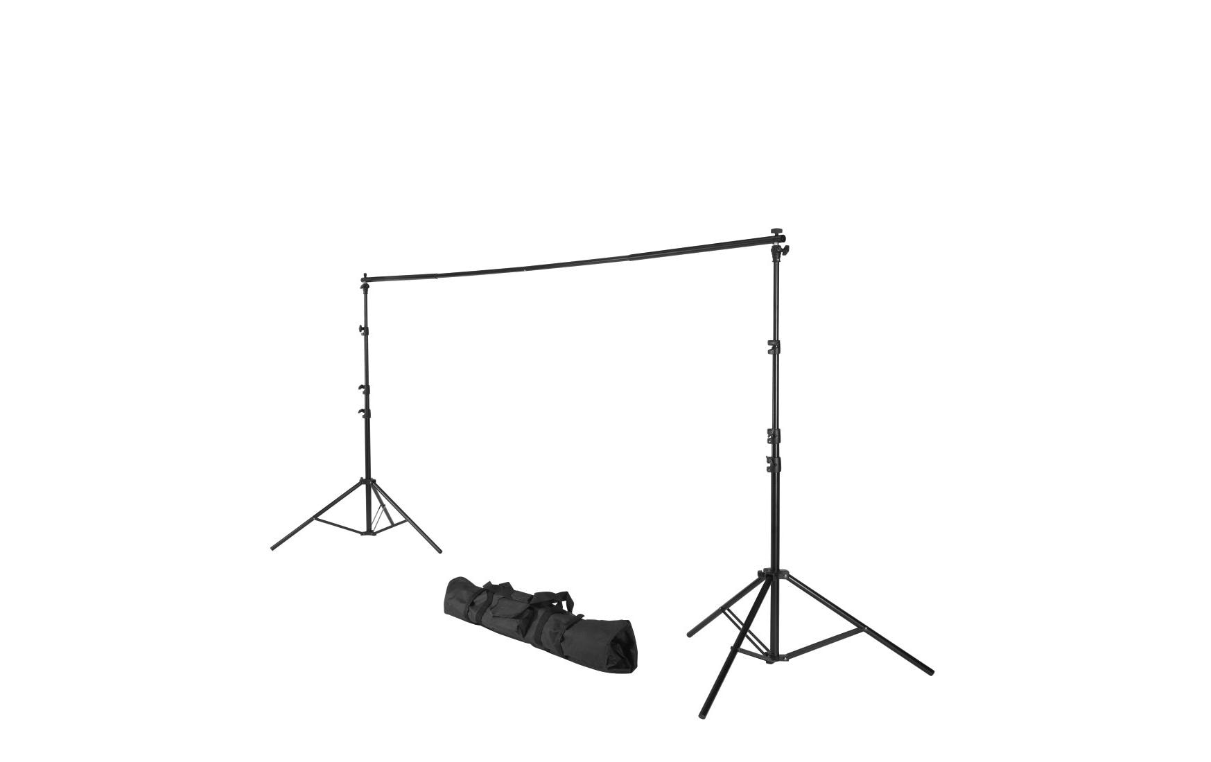 Hintergrundsystem für Studio und unterwegs, 158-295 cm<br>Foto-Hintergrundsystem für Studio und unterwegs, 158-295 cm, ausziehbar