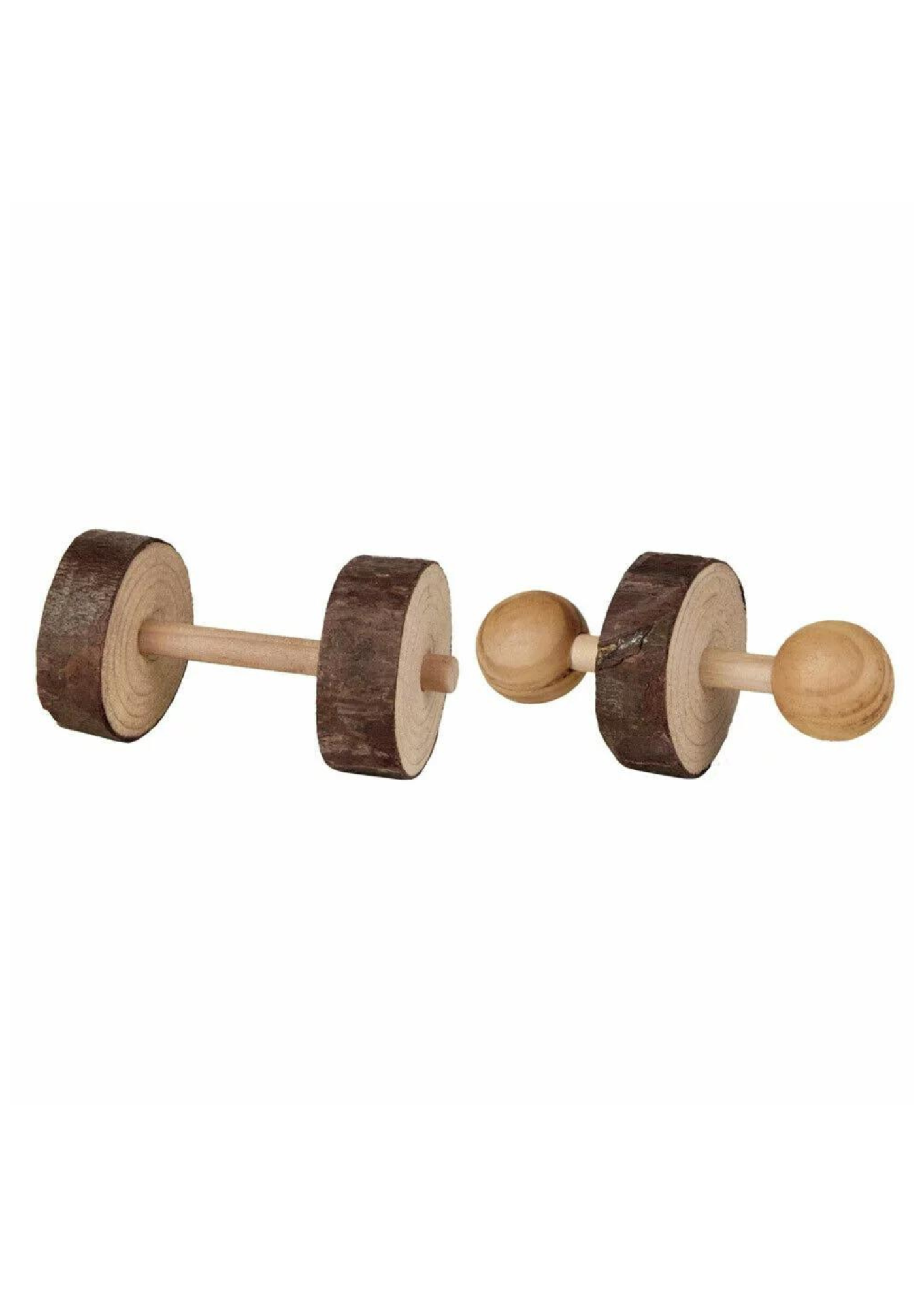 Lot de 2 haltères en bois