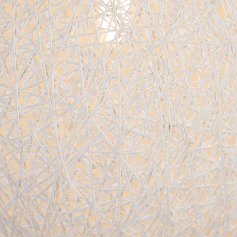 Landelijke hanglamp wit bol 45cm - Corda