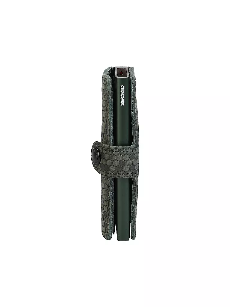 SECRID Miniwallet HEXAGON Green olive
