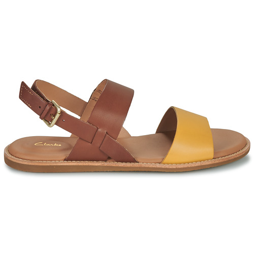 Clarks - KARSEA STRAP - Marron / Jaune