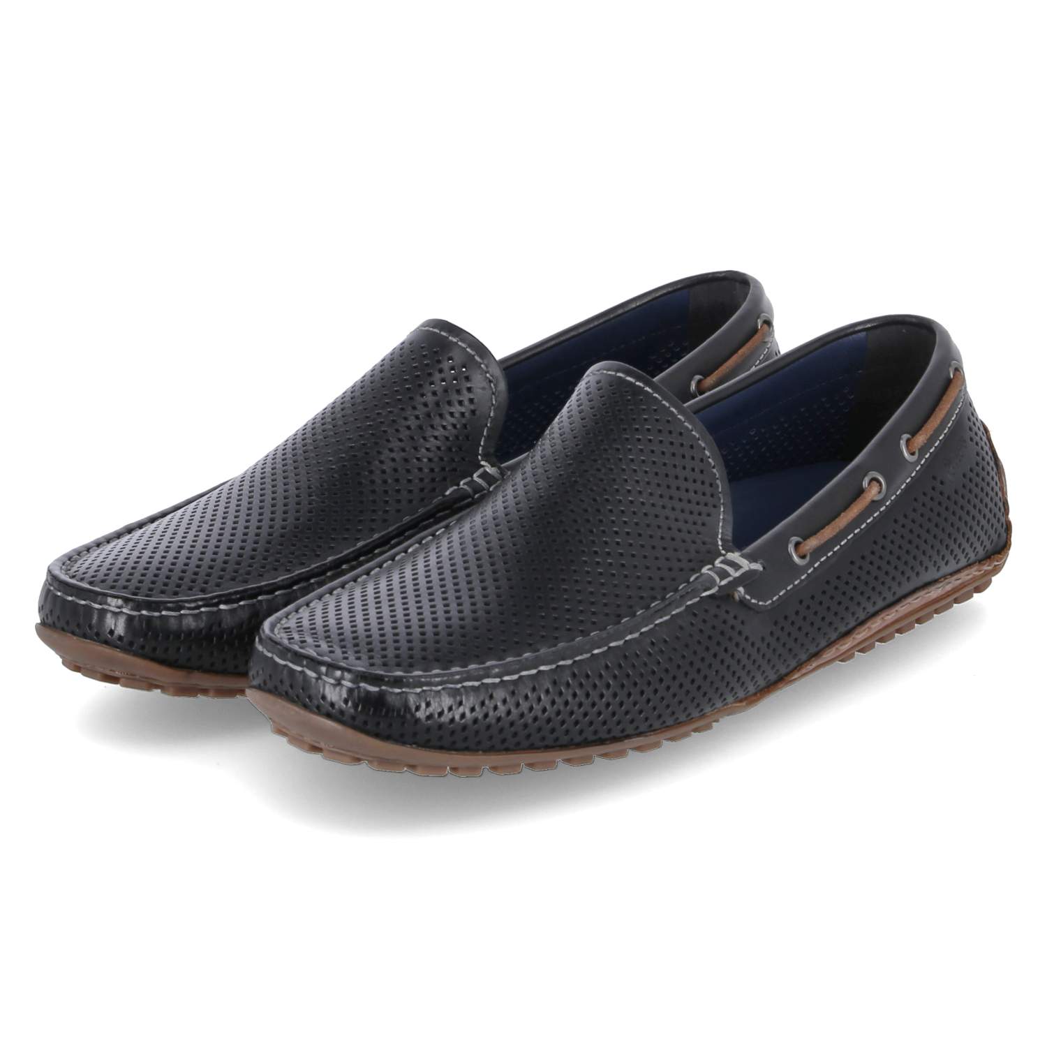 Sioux Mokassins CARULIO - schwarz/cognac