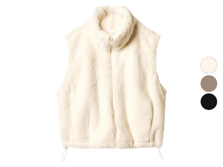Pluche dames bodywarmer
