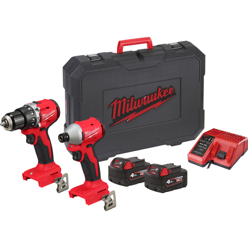 Milwaukee M18 BLCPP2A-402C combopack 18V 2x 4,0Ah Li-ion