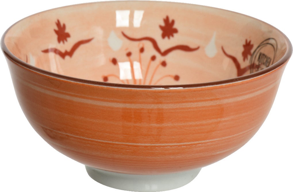 Decoris schaal Ezra oranje D 11,6 H 5,7 cm