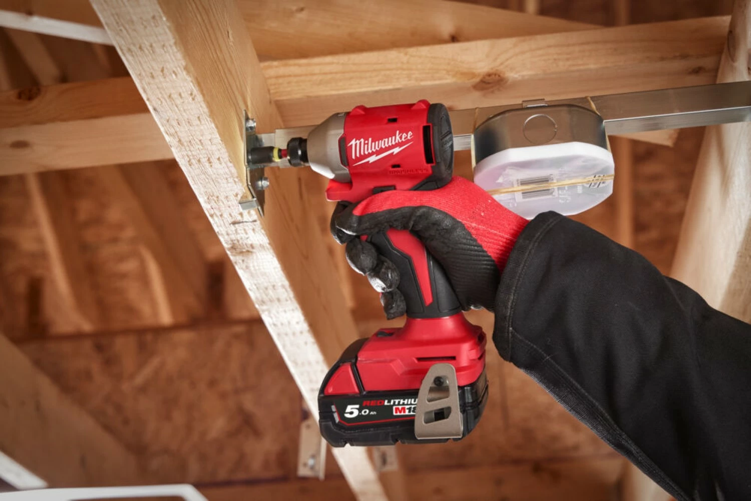 Milwaukee M18 BLIDR-502X 18V Li-ion accu slagschroevendraaier (2x 5.0Ah accu) set in HD Box - 190Nm