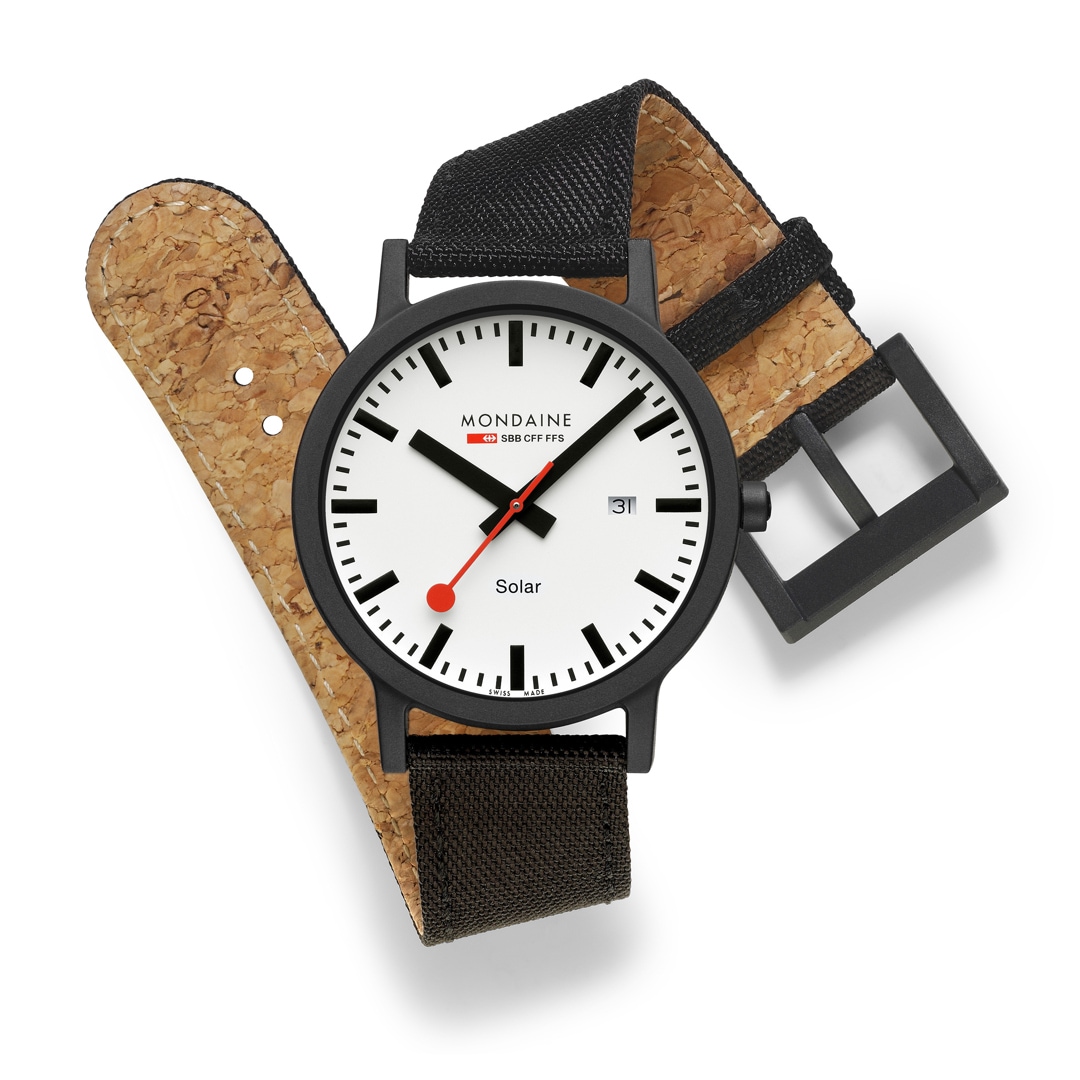 Mondaine essence solar Schwarz 41mm