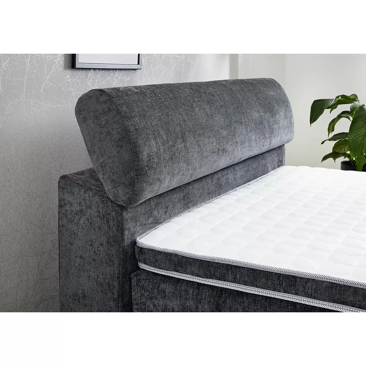 Boxspringbett Dora 140x200 Anthrazit