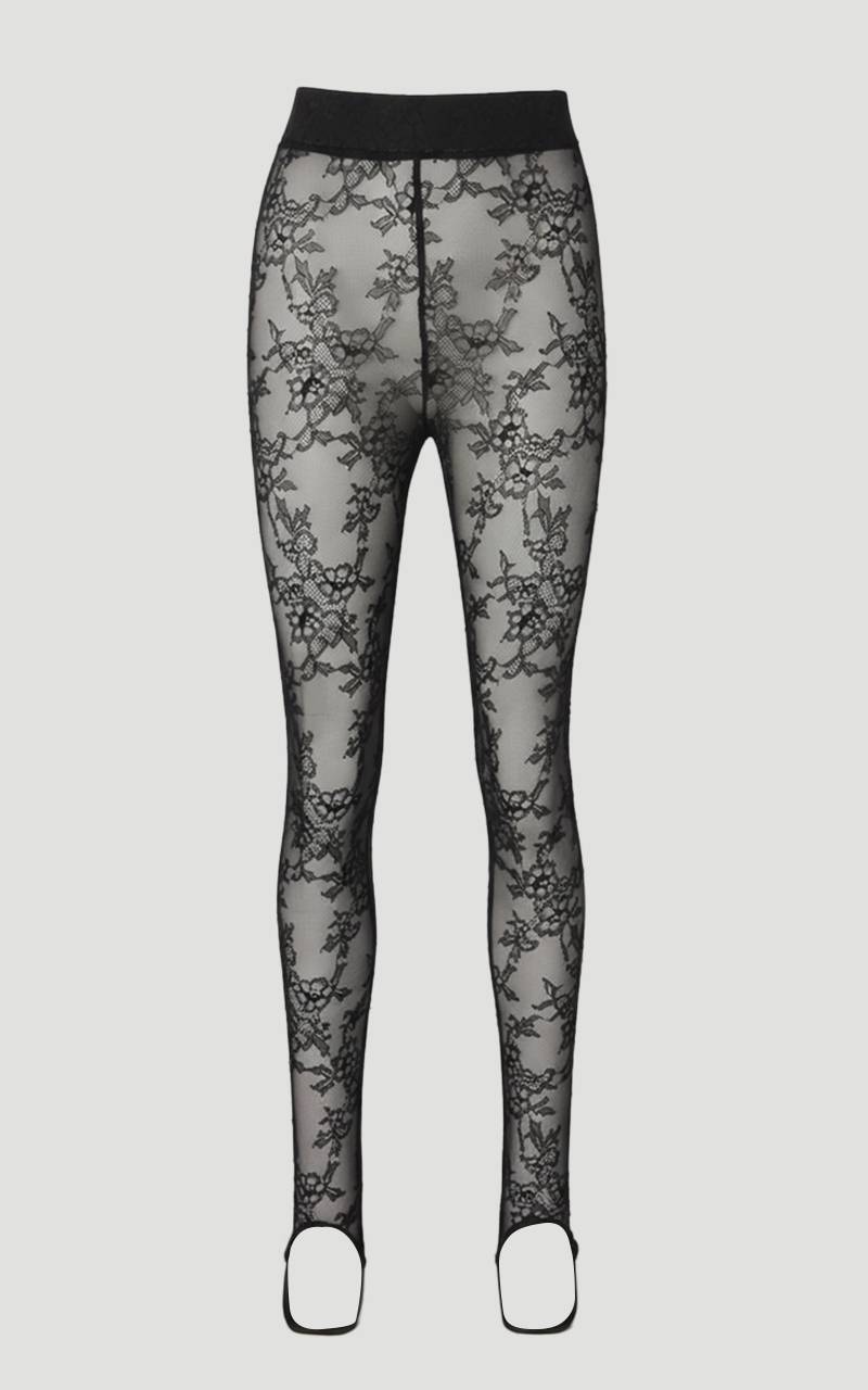 KarenMillen Legging à Étriers en Dentelle