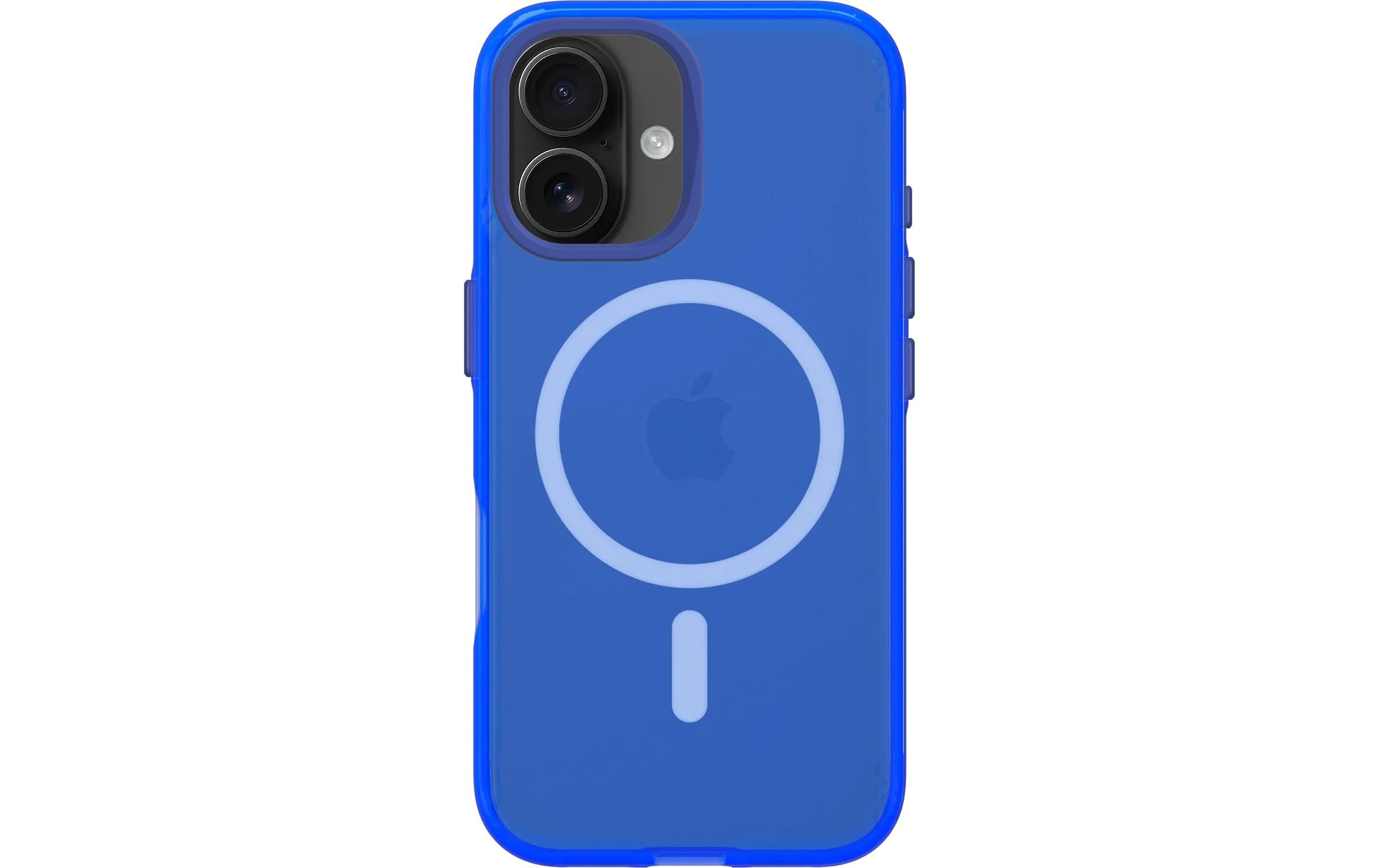 Back Cover JellyTint MagSafe iPhone 16 Cyber BlueMagSafe-kompatible Schutzhülle für das Apple iPhone 16