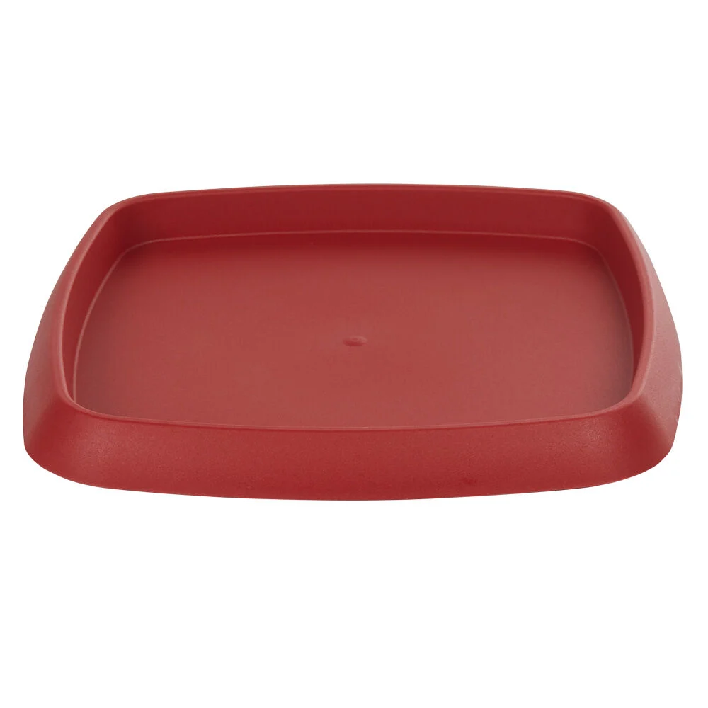Soucoupe carrée pour pot Chorus 24,2 L rouge