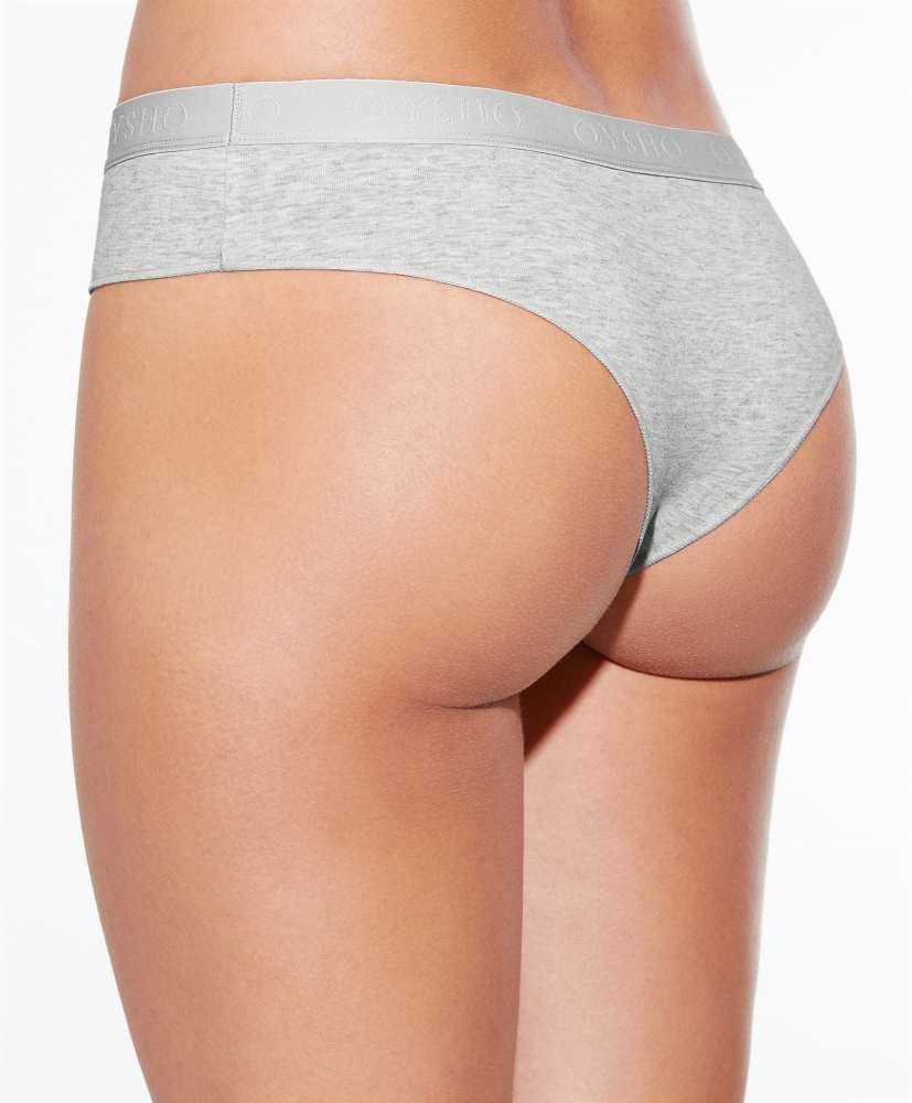 3 calcinhas Cheeky de algodão confortáveis com logo