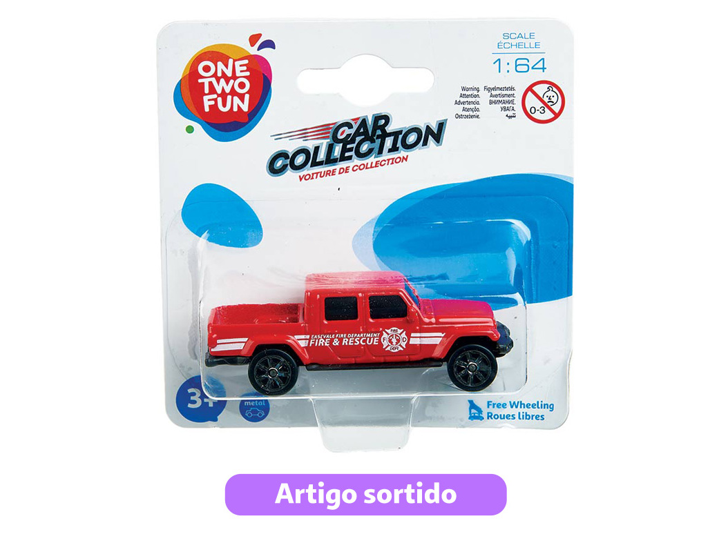 VEÍCULO MINIATURA ONE TWO FUN MODELOS SORTIDOS