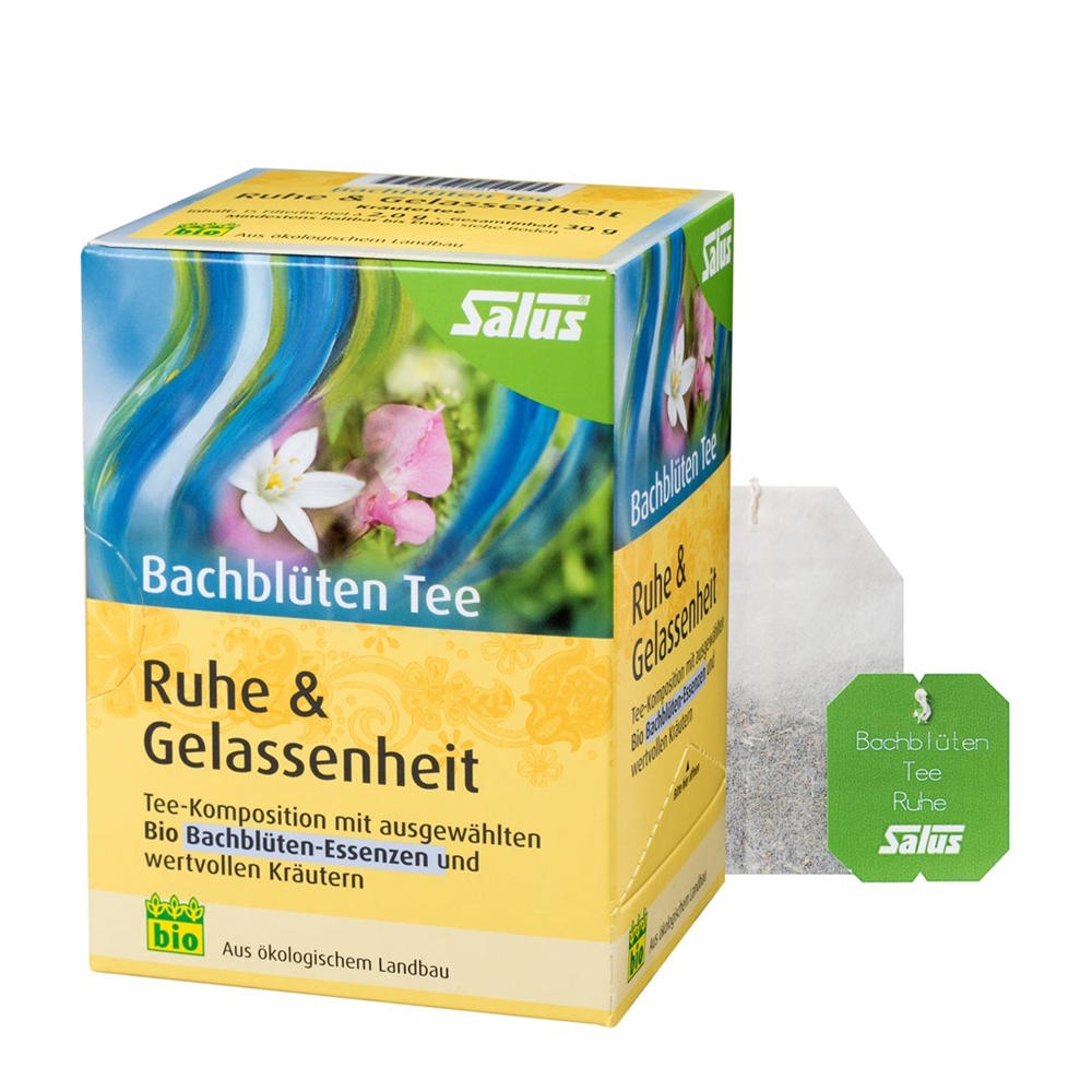SALUS Bachblüten Tee<br>15 Stück, Beutel, TEES, Ruhe & Gelassenheit Bio