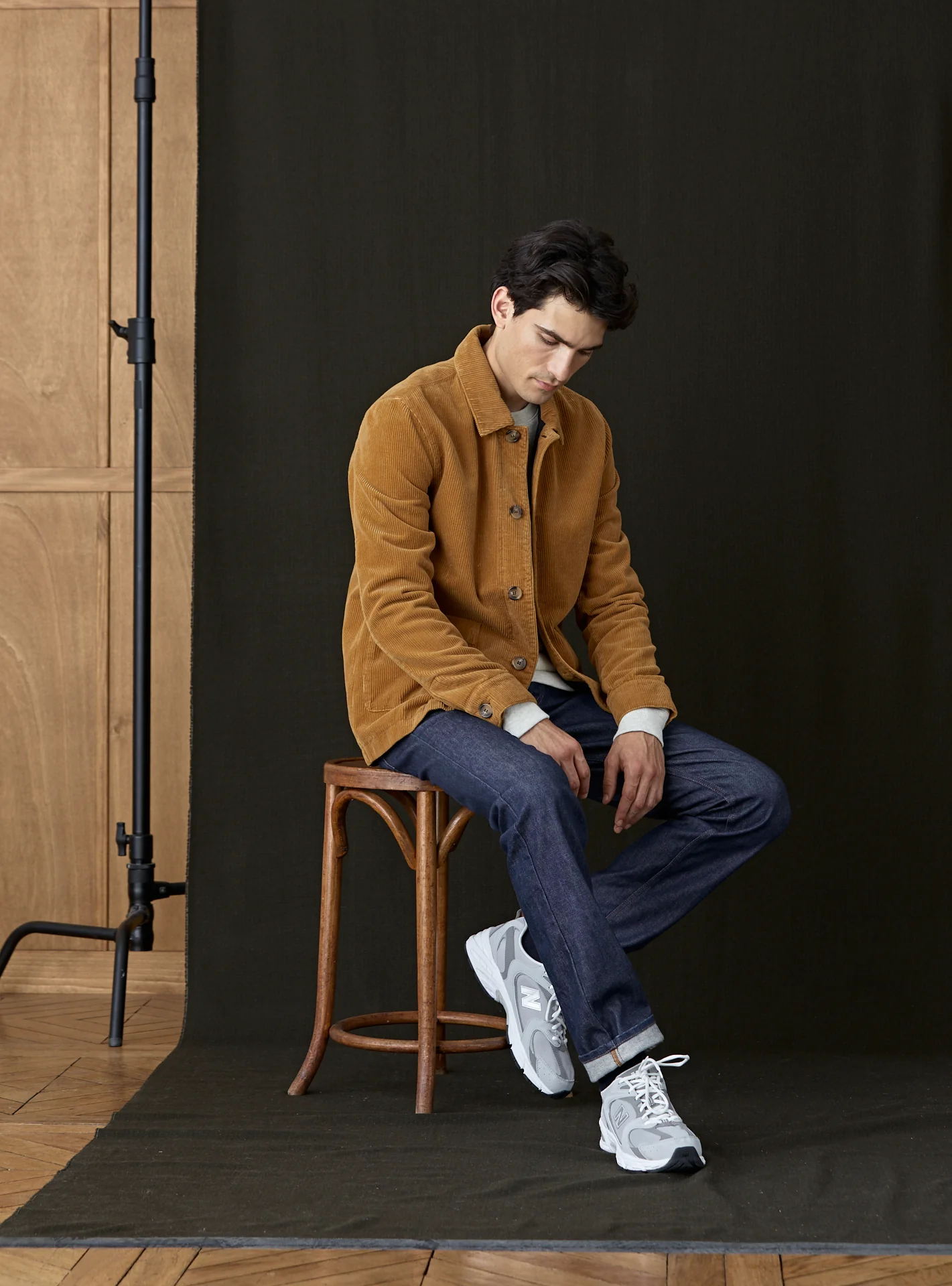 Blouson en velours River Earth