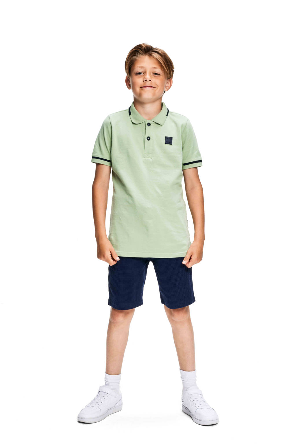 Retour Jeans polo Lucas zachtgroen