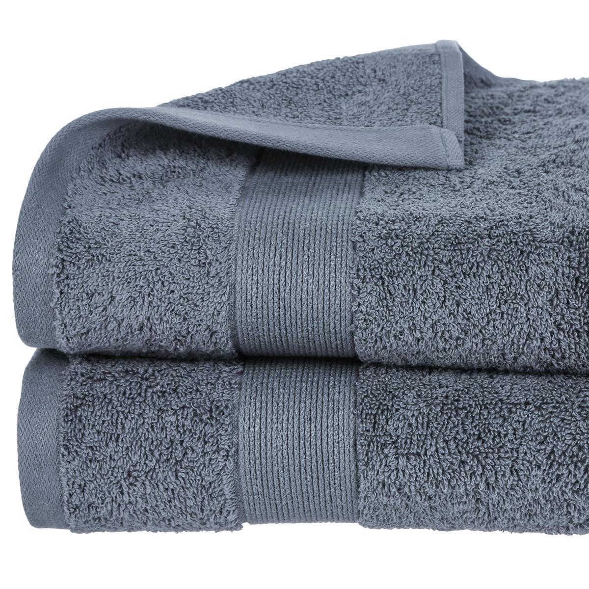 DRAP DOUCHE 450GR GRIS FONCE 70X130CM