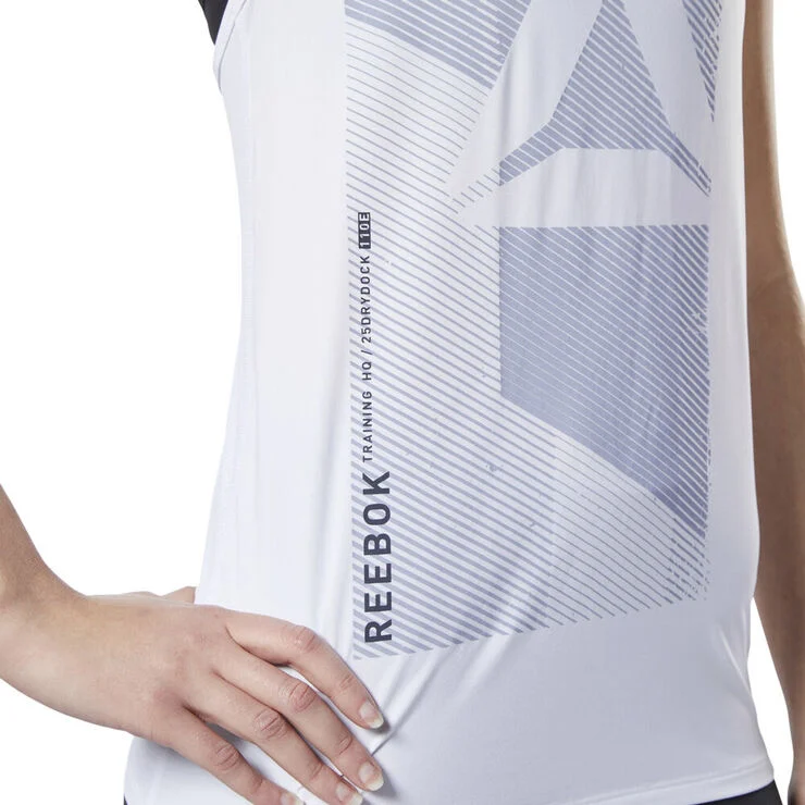 Reebok ACTIVCHILL Graphic Tank Top Hvid