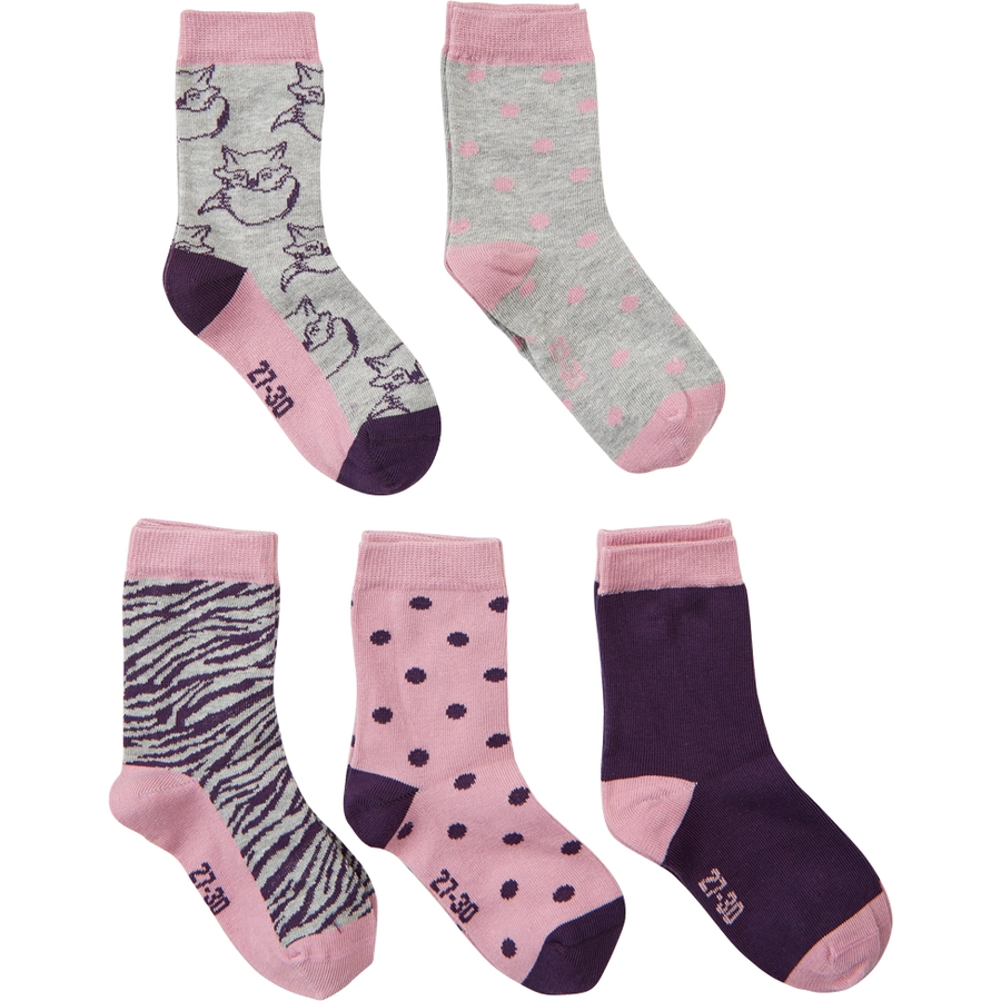 Minymo Socken 5er Pack Dusty Orchid