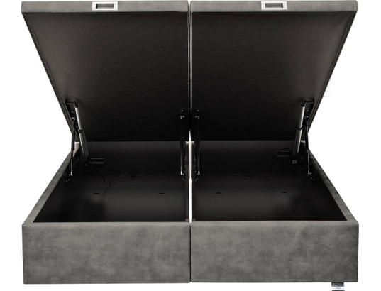TEMPUR - Sommier 180 x 200 Premium Swift électrique 180x200 velours cendr D75