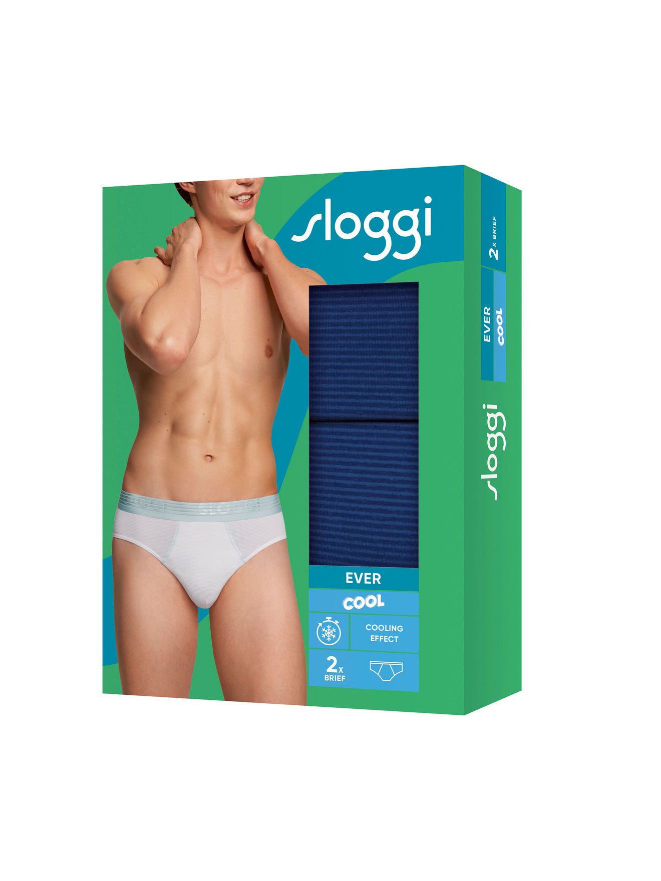 Lot de 2 slips midi EVER Cool Brief
