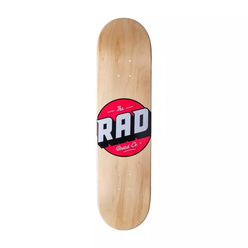 Plateau de skate RAD Solid Logo Wood 7.75