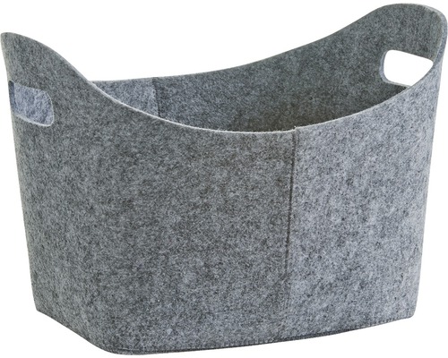 Opbergmand vilt grijs 25,9l
