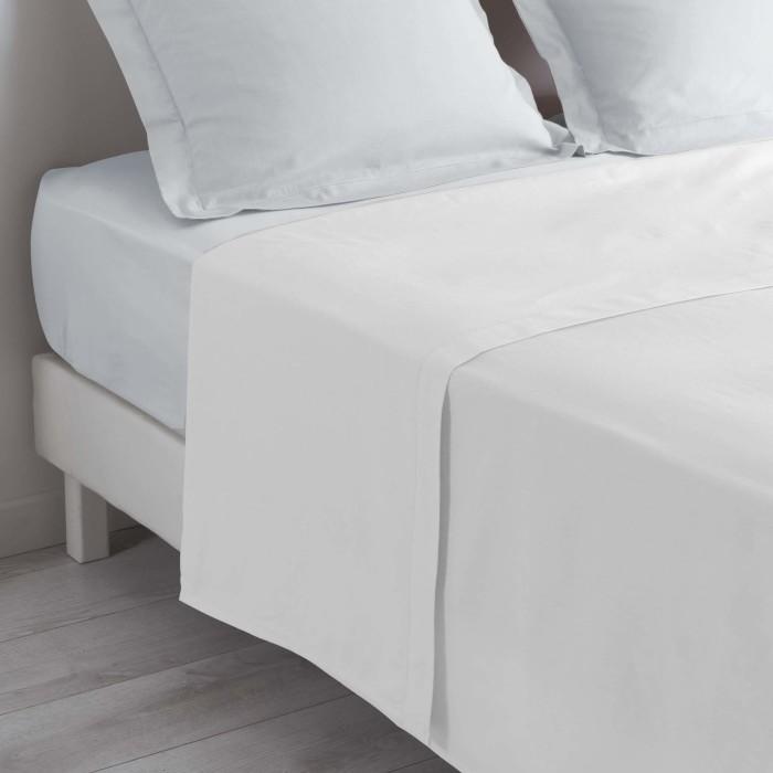 DRAP PLAT 1 PERSONNE 180X290CM LINA BLANCHE