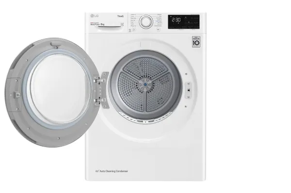 LG RH80V3AV6N - Tørremaskine - Wi-Fi - bredde: 60 cm - dybde: 69 cm - højde: 85 cm - frontbetjening - hvid