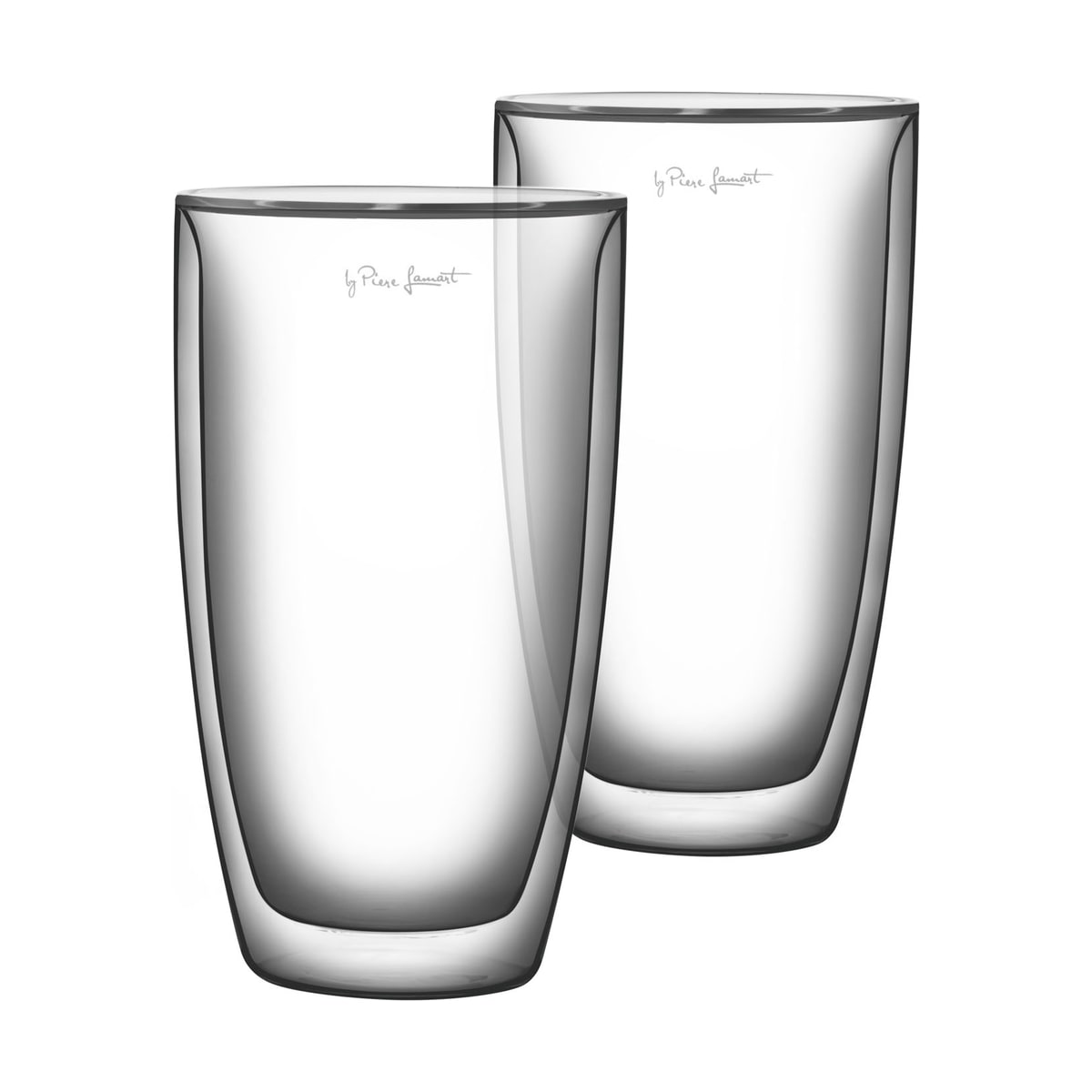 LAMART Latteglass 2-pakning, 230 ml, dobbeltveggs borosilikatglass